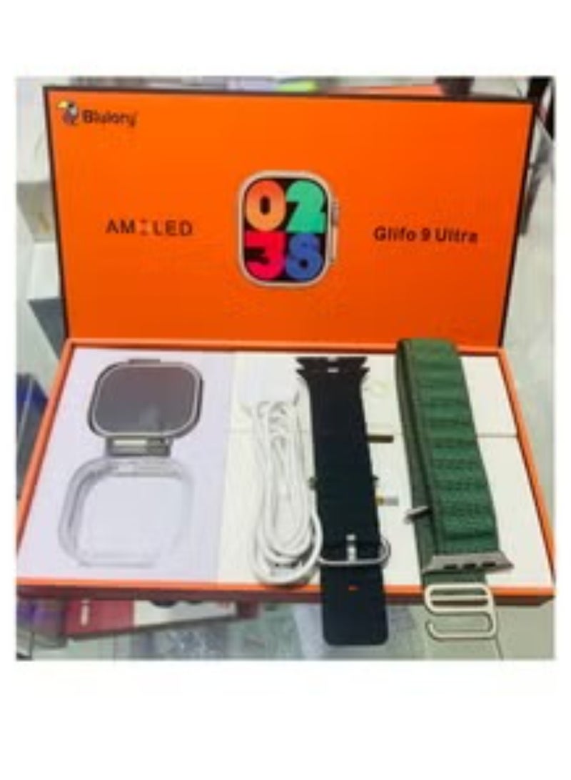 Glifo 9 Ultra Smartwatch Bluetooth Call Waterproof Sports Fitness Watch