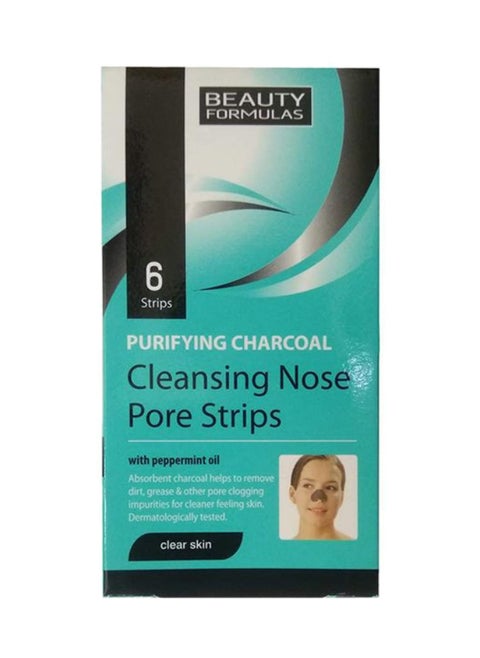Purifying Charcoal Cleansing Nose Pore Strips 6'S