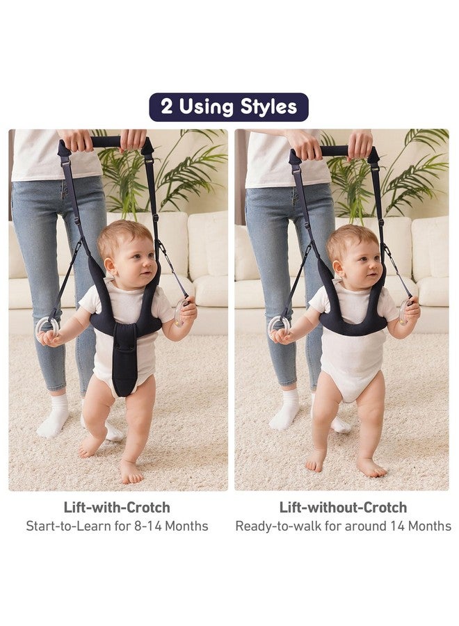 Ocanoiy Ocanoiy Baby Walking Helper, Handheld Baby Walking Harness, Infant Toddler Walker Assistant Belt, Baby Standing Support Help Baby Walk, Walking Assistance for Babies 8-16 Months (Dark Blue)  - Image 1