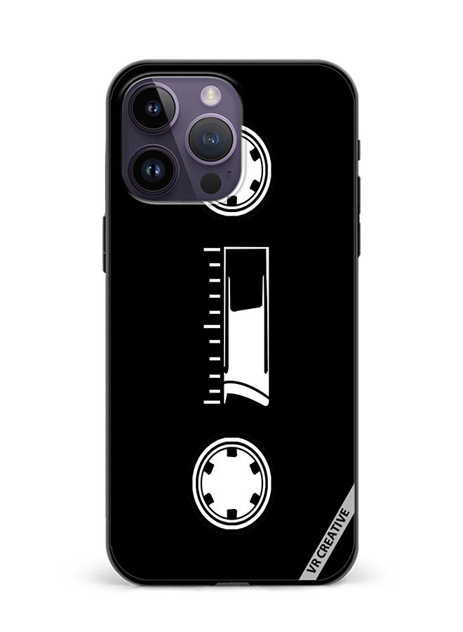 VR CREATIVE Protective Case Cover For Apple iPhone 15 Pro Max Cassette Tape Design Multicolour - Image 1