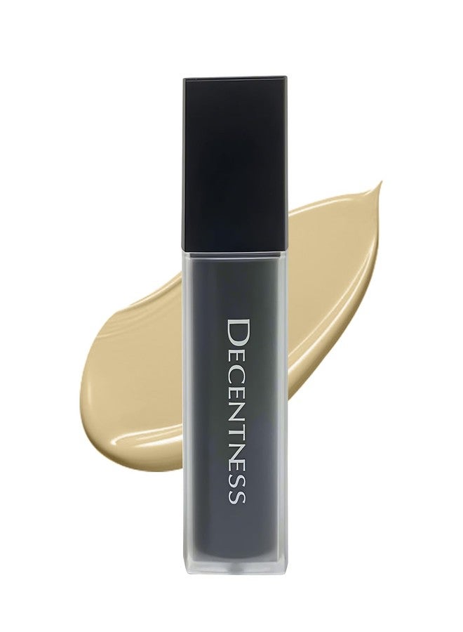 DECENTNESS Full coverage Foundation,Lightweight and Flawless Finish Foundation Makeup Matte Base for All Skin Types,Pale,1.0 fl.oz/30ml - Image 1