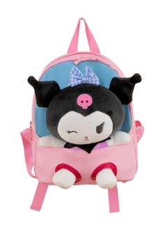 SYOSI Kawaii Plush Kuromi Bag for Girls, Kuromi Plush Backpack Cute Kuromi Plush Bag Cartoon Shoulder Bag Cute Anime Kuromi Bag Kuromi Plush Shoulder Bag Anime Toy Bag for Anime Fans（25 * 35cm）  - Image 4