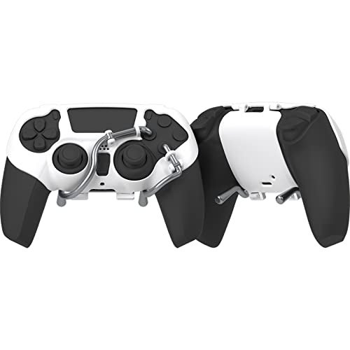 EXknight Leverback FPS Mechanical Paddles Attachment, Back Buttons Gaming Paddles for PS5 Controller (White) - Image 1
