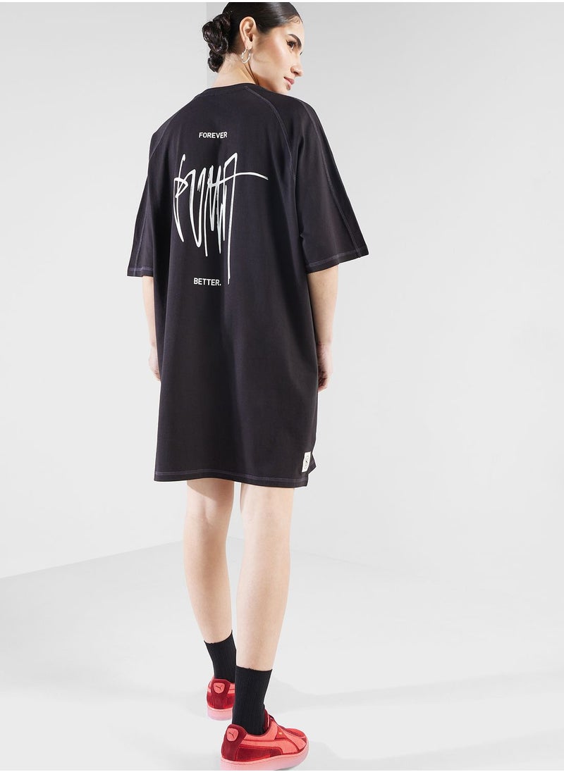 PUMA - Classics Re Collection T-Shirt Dress - Image 1
