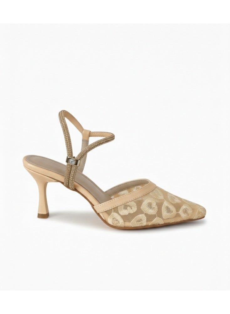 Vbranda Elegant Lace Ankle Strap Heel C-80 - Image 2