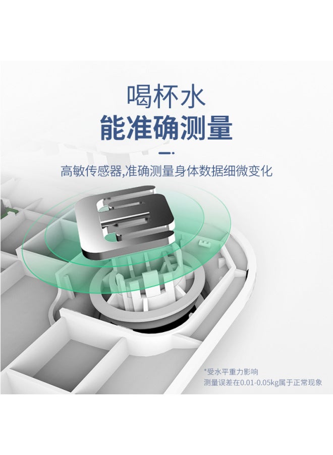Tiansheng Rechargeable Smart Body Fat Scale with Gradient Blue LED, Mint Health App Connectivity, Accurate Weight and Body Fat Measurement - Image 3