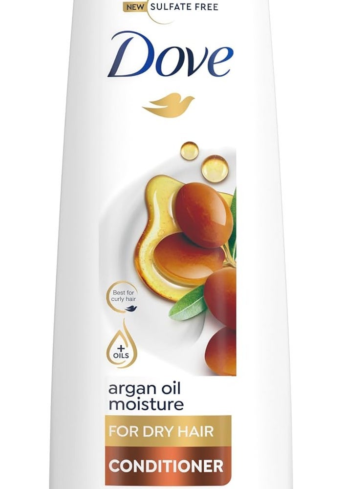 Dove Argan Oil Moisture Conditioner for Dry Hair curl care - Image 1