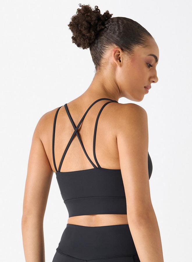 كابا بلوزة بلا أكمام مع حمالات متقاطعة في الخلف من كابا - Image 3