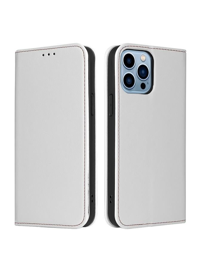 The Bros Case For iPhone 13 Pro Max Fierre Shann PU Leather Texture Horizontal Flip Leather Case with Holder & Card Slots & Wallet