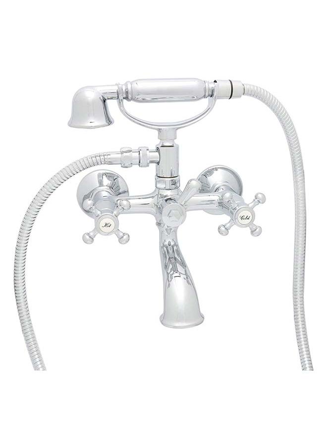 JAWAD - Jawad Bathtub Mixer 12 Mashrabiya Nickel - Image 1
