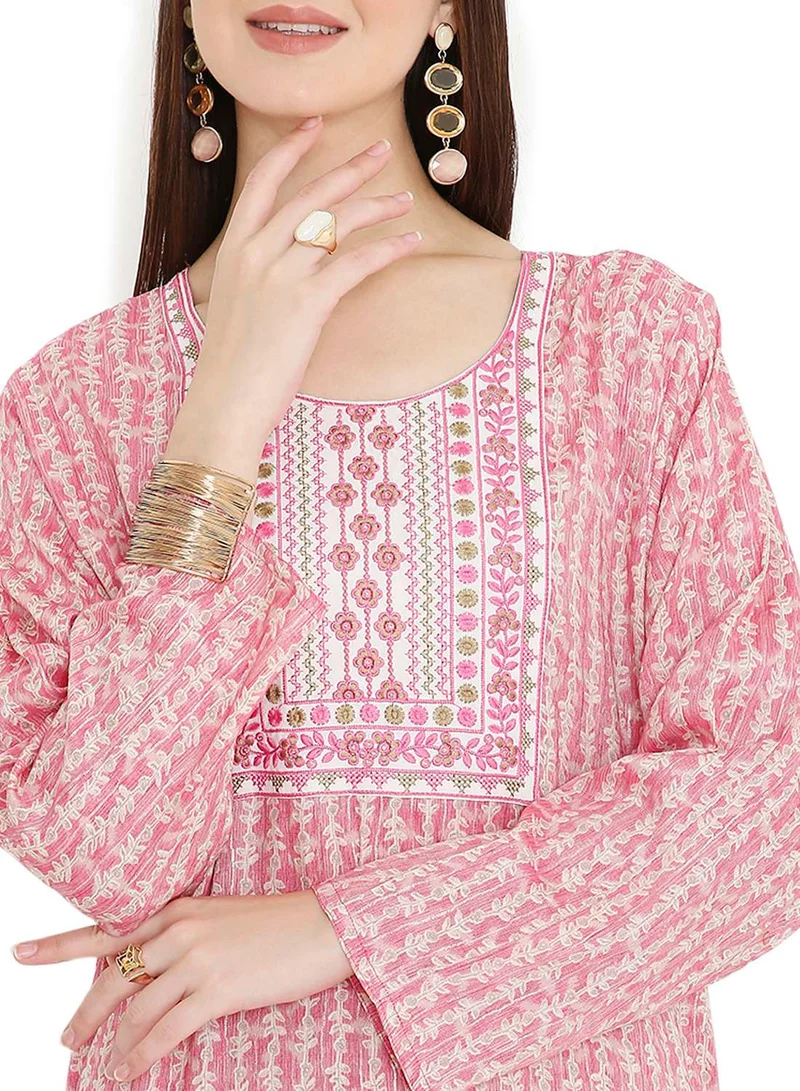 HANA & SARA TINY PRINT FARASHA WITH UNIQUE THREAD EMBROIDERY ARABIC KAFTAN JALABIYA DRESSES