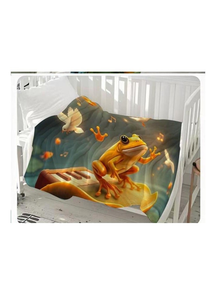 general Children's or student cartoon flannel thin blanket (warm and comfortable, suitable for sleep, games) 100cm*150cm - 413 - Image 3