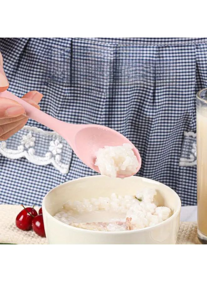 2 Pcs Silicone Kitchen Utensils Set Yellow Including Cheese Spoon Slotted Spoon Mixing Salad Spoon Small Spoon Dessert Spoon Soup Spoon Rice Spoon And Table Spoon - Image 3