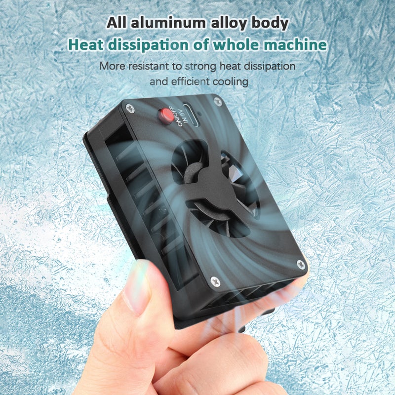 Camera Cooler Smart Radiator Fan for Camera Fast Heat Dissipation Low Noise 2-Level Speed Adjustable with Type-c Port Compatible with A6700/ A7IV/ ZV-E1/ A7C II - Image 5