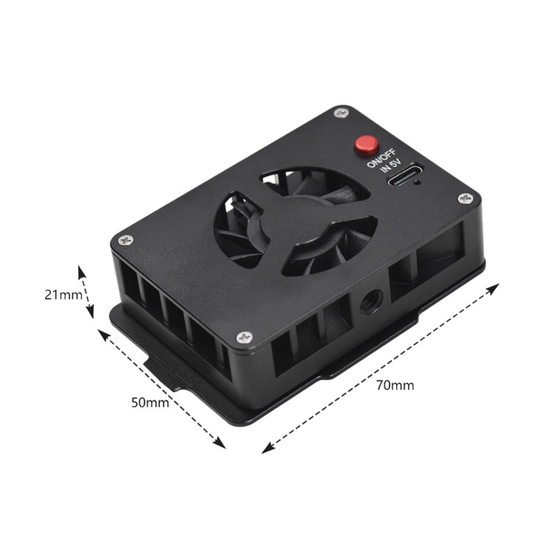Camera Cooler Smart Radiator Fan for Camera Fast Heat Dissipation Low Noise 2-Level Speed Adjustable with Type-c Port Compatible with A6700/ A7IV/ ZV-E1/ A7C II - Image 3