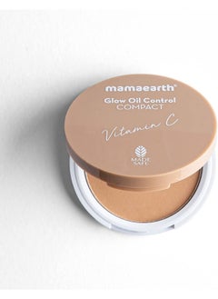 Mamaearth Glow Oil Control Compact Powder Spf 30 With Vitamin C And Turmeric For 2X Instant Glow 9 G Nude Glow  - Image 1