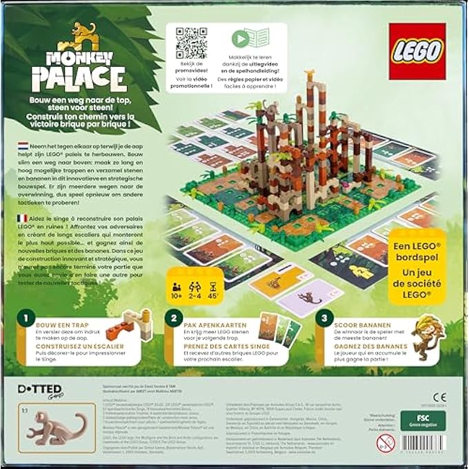 Dotted Games  Monkey Palace A Lego Board Game  Build your way to victory stone by stone Great family game to build ages 10 24 players - Image 3
