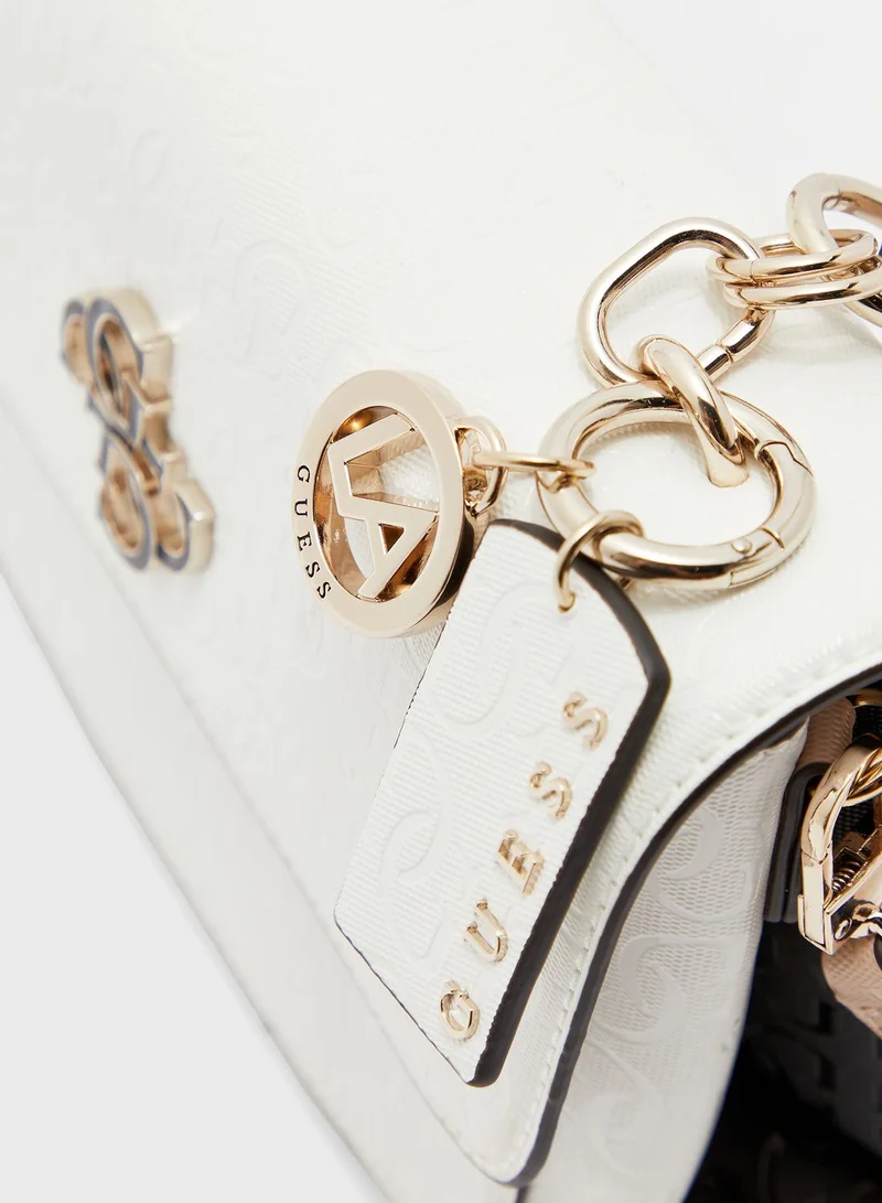 GUESS Chic Shine Flap Over Crossbody
