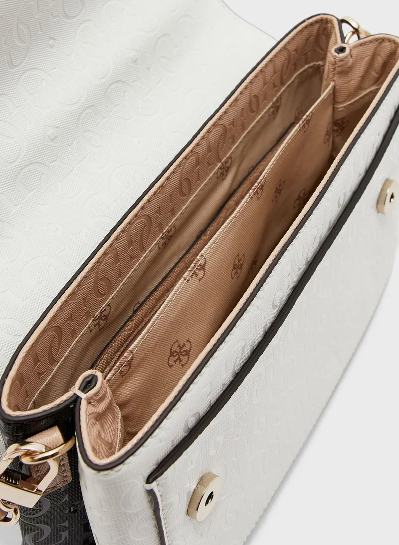 GUESS Chic Shine Flap Over Crossbody