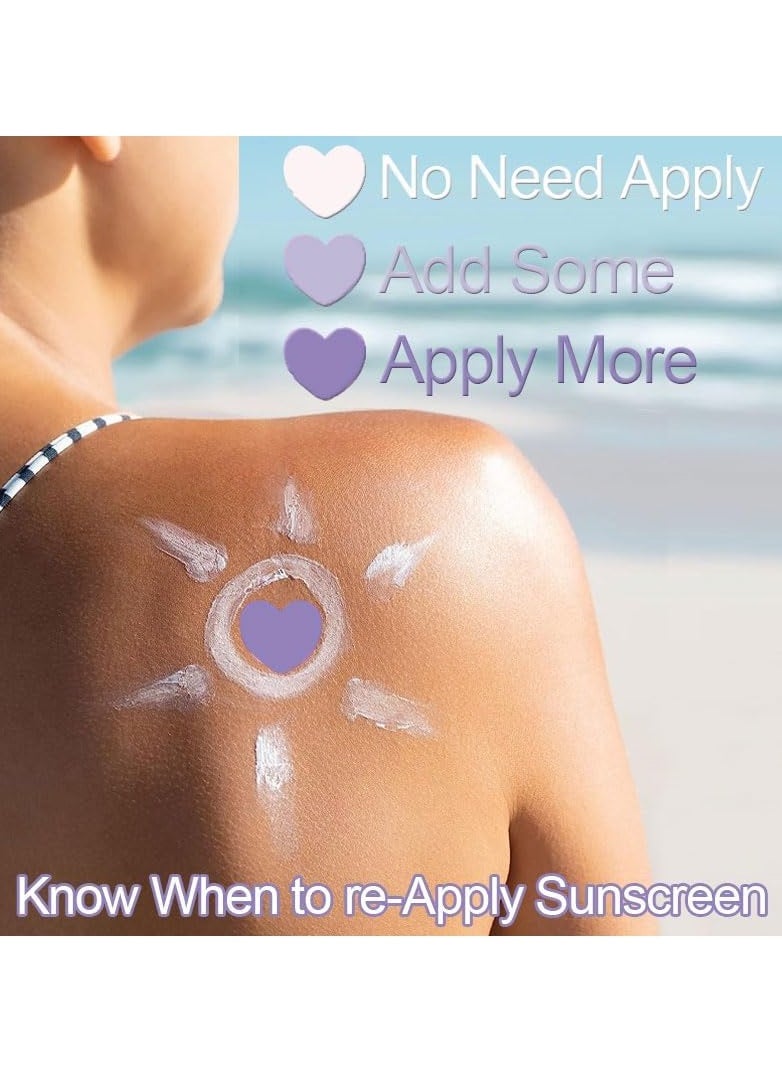 SYOSI UV Detection Stickers, 10 Pcs UV Stickers for Sunscreen, Sweat, Waterproof UV Activated Sunscreen Stickers, Know When To Re-Apply Sunscreen UV Stickers Safe for UV Protection, for Girls, Boys  - Image 3