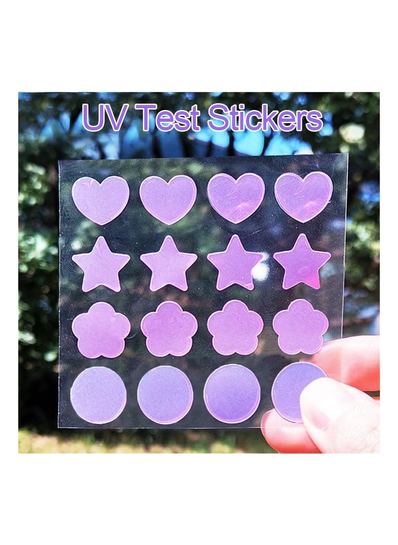 SYOSI UV Detection Stickers, 10 Pcs UV Stickers for Sunscreen, Sweat, Waterproof UV Activated Sunscreen Stickers, Know When To Re-Apply Sunscreen UV Stickers Safe for UV Protection, for Girls, Boys  - Image 5