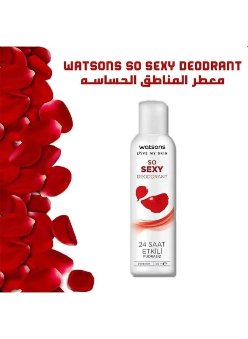 واتسونز سو سيكسي مزيل عرق  بخاخ فعال لمدة 24 ساعة  150 مل (قد يختلف شكل العبوة) - Image 3