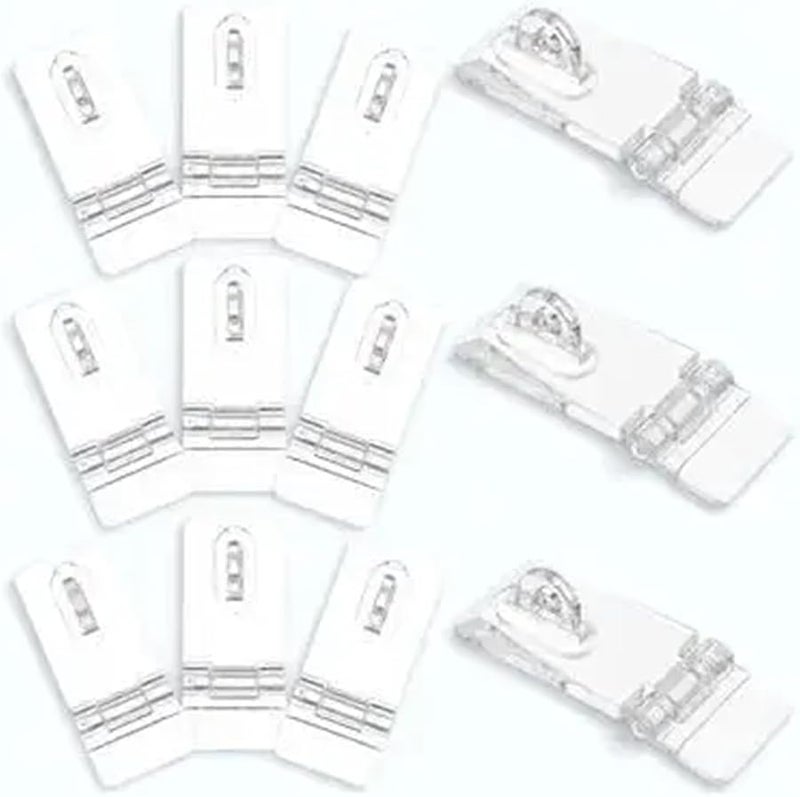 84Pcs Clear Acrylic Hinges Lock Buckle Hasp Latch For Display Cases Jewelry Boxes - Image 5