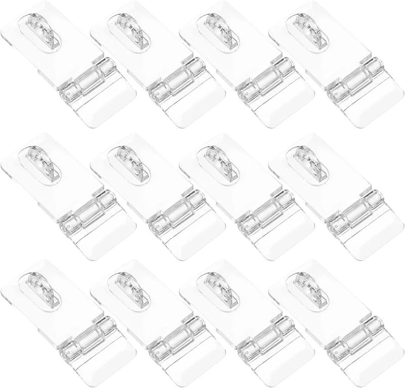 84Pcs Clear Acrylic Hinges Lock Buckle Hasp Latch For Display Cases Jewelry Boxes - Image 1