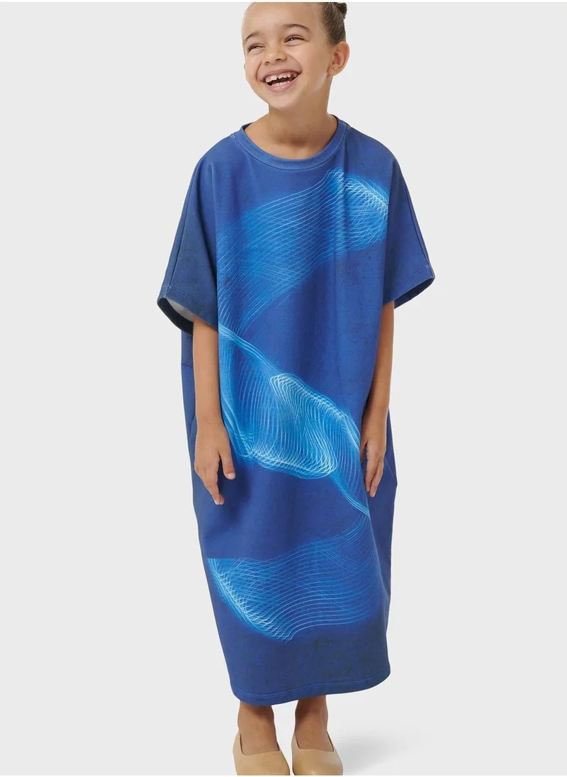 leem Mommy & Me Arabic Print Kaftan