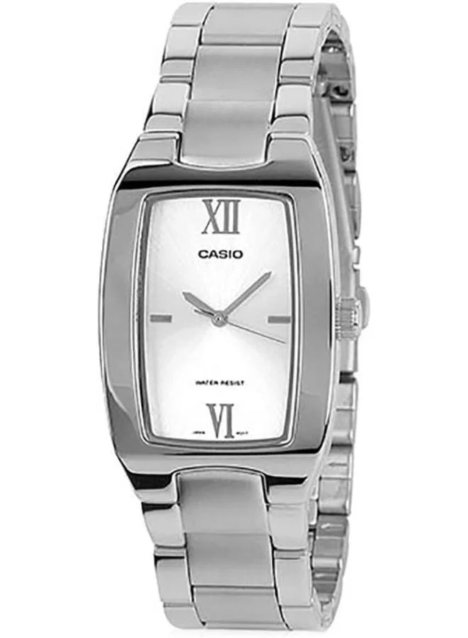 كاسيو Women's Analog Display Watch With Silver Stainless Steel Strap - LTP-1165A-7C2