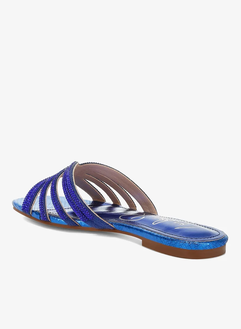 London Rag Royal Blue London Rag Women's Rhinestone Cut Out Flats in Royal Blue for Women | Best Price UAE