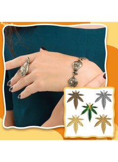 Mtlee 30 Pieces Vintage Leaf Charms Tree Leaves Fall Pendants For Earring Jewelry Making Dangle Earrings Diy Bracelet Necklace Making(Assorted Color)  - Image 4