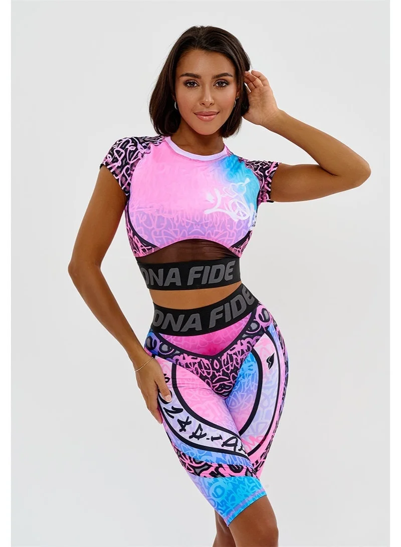 بونا فيدي شورتات بايكر نسائية بخصر عالٍ بجودة بونا فايد بريميوم مع رفع - شورتات رياضية للنساء للجيم والتمارين