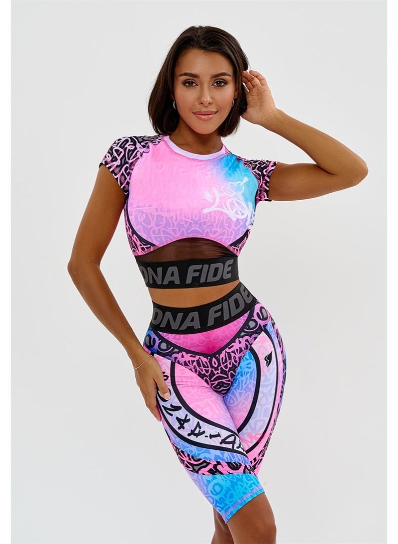 بونا فيدي شورتات بايكر نسائية بخصر عالٍ بجودة بونا فايد بريميوم مع رفع - شورتات رياضية للنساء للجيم والتمارين - Image 2