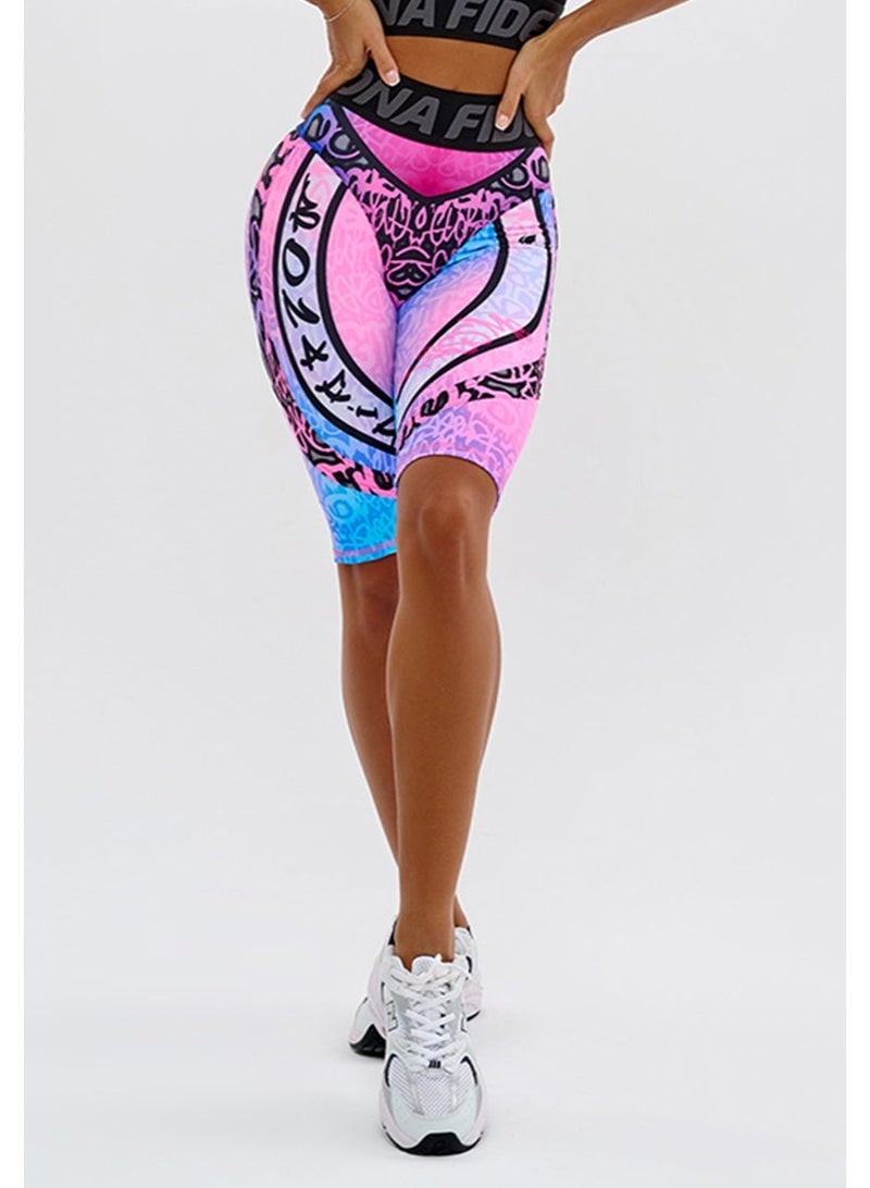 بونا فيدي شورتات بايكر نسائية بخصر عالٍ بجودة بونا فايد بريميوم مع رفع - شورتات رياضية للنساء للجيم والتمارين - Image 1