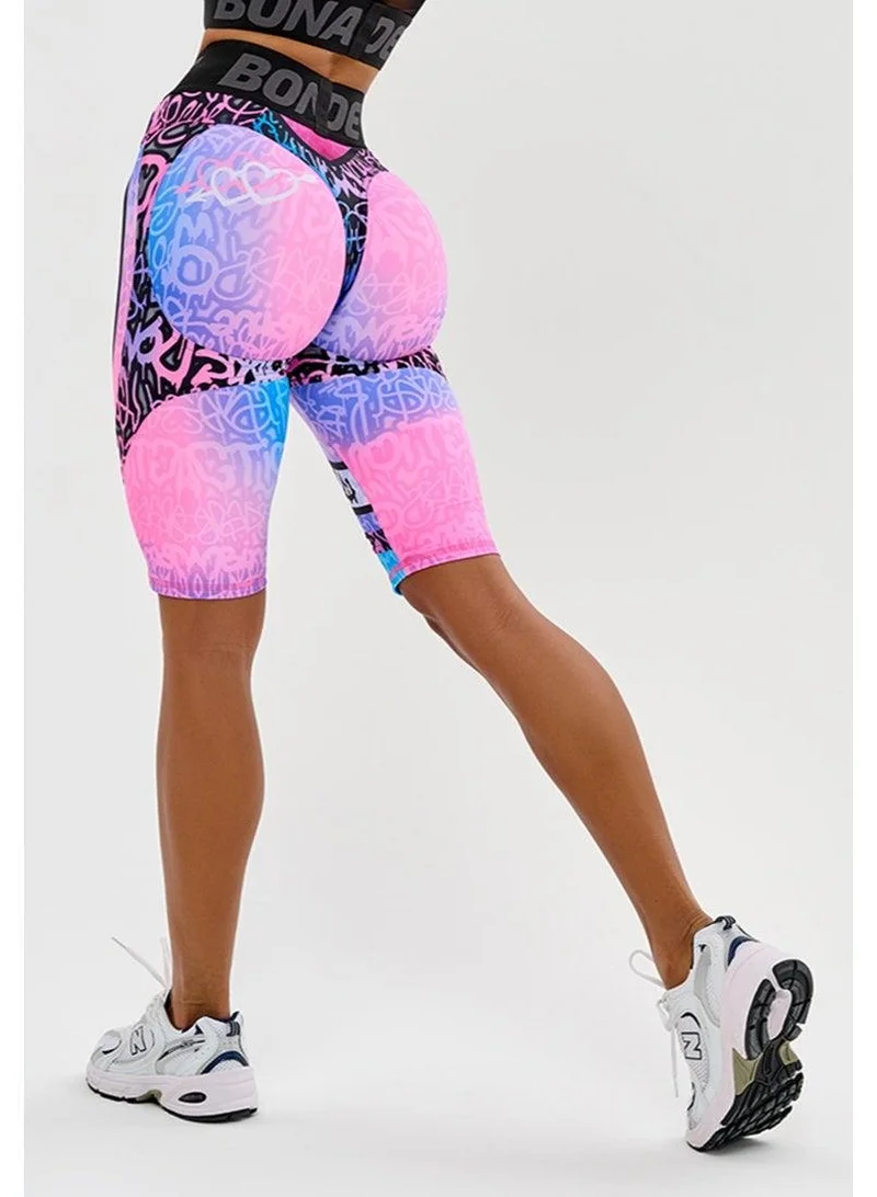 Bona Fide Bona Fide Premium Quality High Waist Biker Shorts for Women with Push Up - Womens Shorts for Gym, Workout