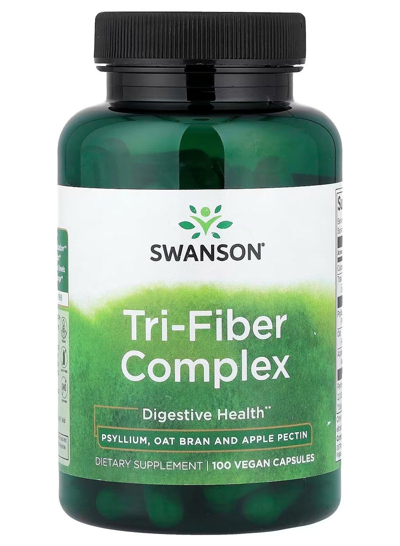 Swanson, مركب ثلاثي الألياف، 100 كبسولة نباتية