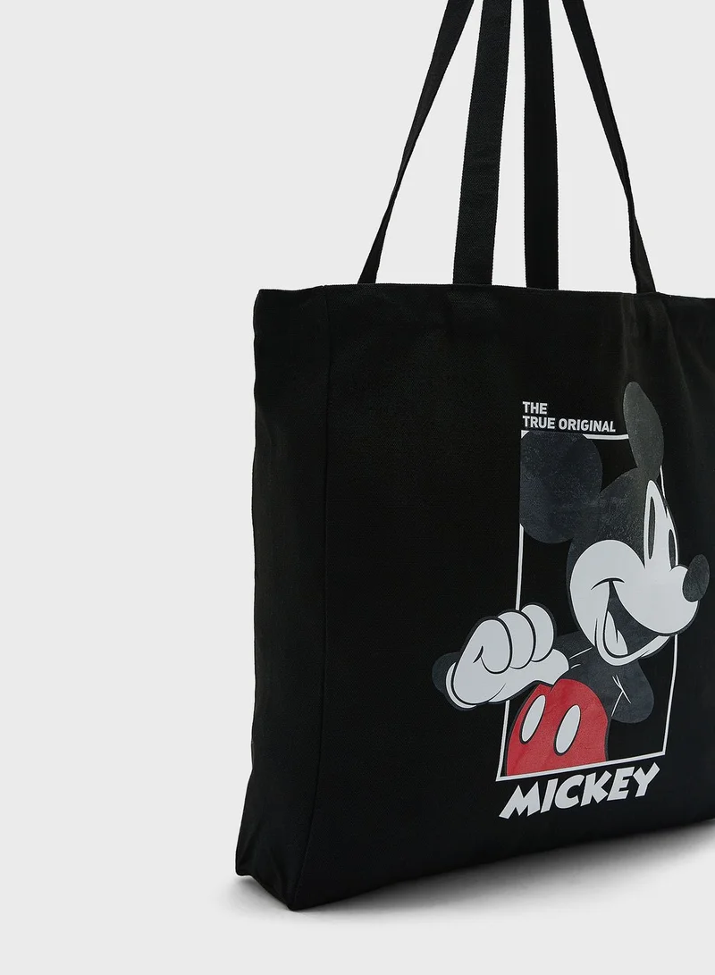 SP Characters Mickey Mouse Print Tote Bag