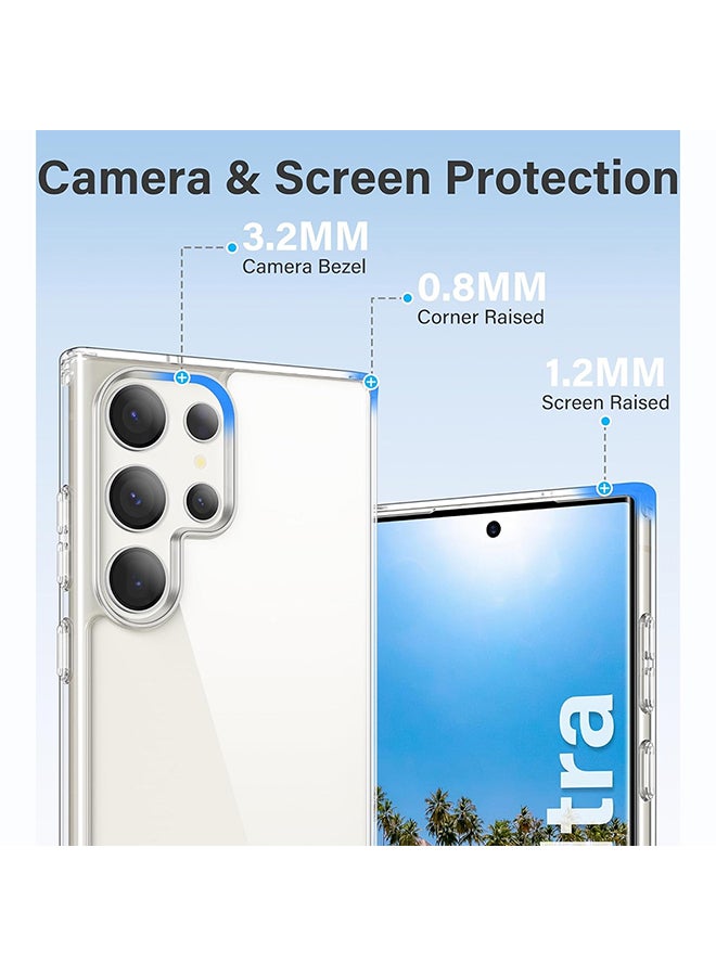 O Ozone Clear Classic Case Compatible With Samsung S23 Ultra | Transparent Slim Soft TPU Back Cover | Anti-Yellow Shockproof Protective Phone Case - Image 5