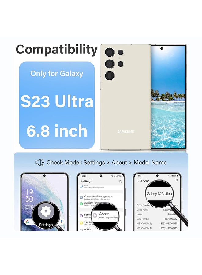 O Ozone Clear Classic Case Compatible With Samsung S23 Ultra | Transparent Slim Soft TPU Back Cover | Anti-Yellow Shockproof Protective Phone Case - Image 2