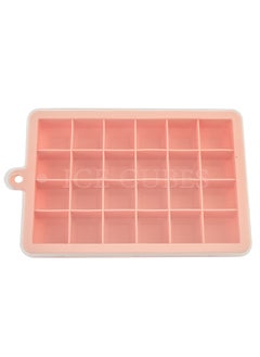 Silicone Ice Tray 24 Cubes with Lid Lotus root starch