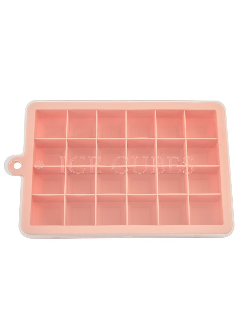 Generic - Silicone Ice Tray 24 Cubes with Lid Lotus root starch - Image 1