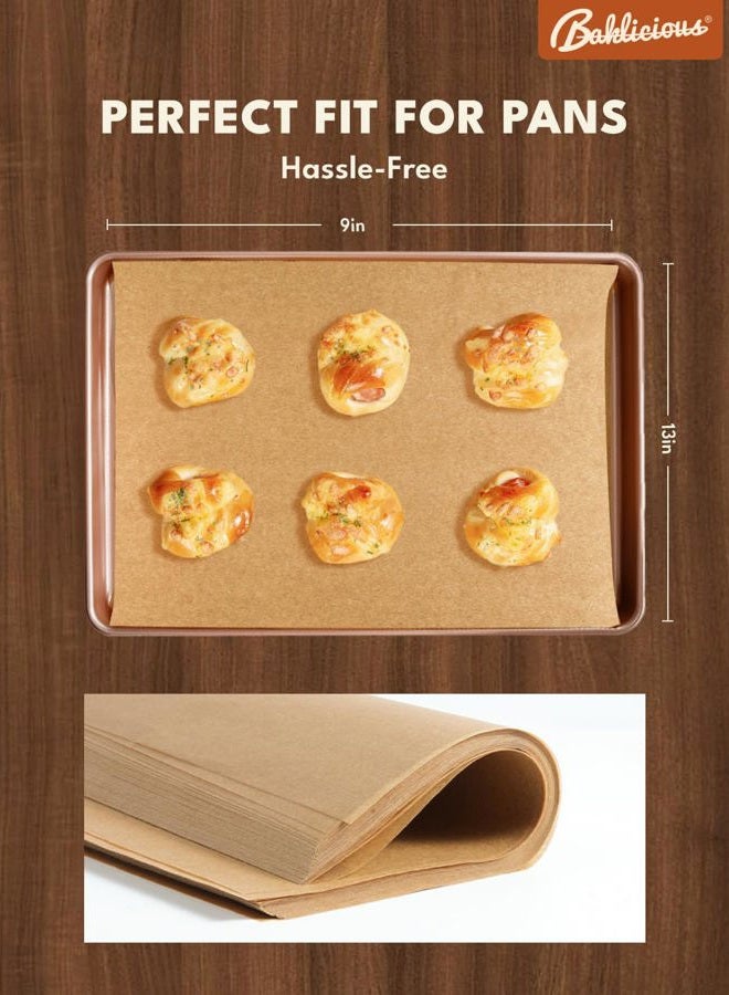 BAKLICIOUS 220 Pcs Unbleached Parchment Paper Baking Sheets, Pre-cut Heavy Duty Parchment Baking Paper for Air Fryer, Oven, Bakeware, Steaming, Cooking Bread, CupCake, Cookies - Image 3