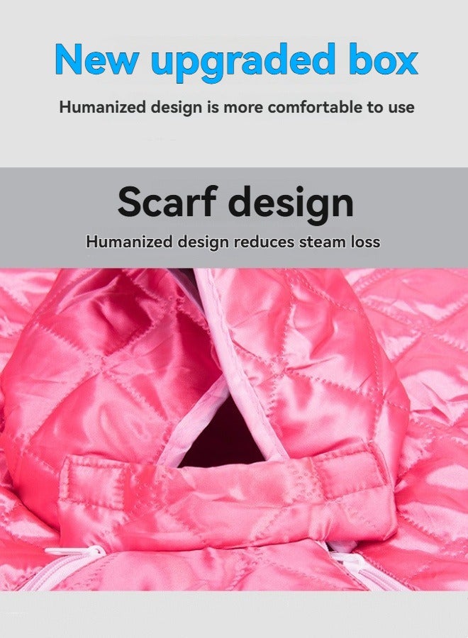 إم مياويان صندوق بخار العرق المنزلي السميك والمرتفع لكامل الجسم، صندوق بخار ساونا قابل للطي، جهاز بخار العرق - Image 4