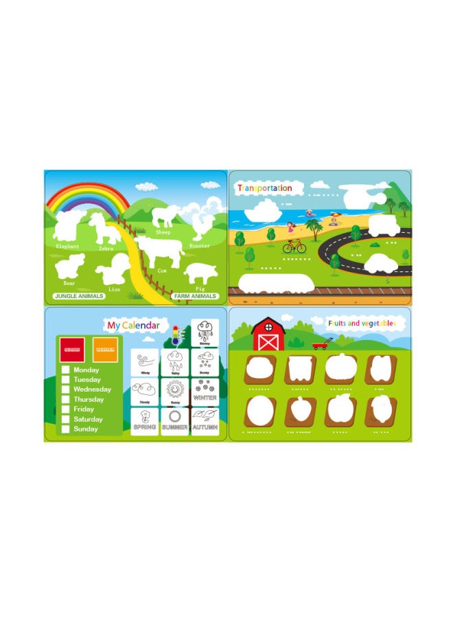 Generic - Busy Book Enlightenment Children's Flip Book Toy Three-dimensional Hook And Loop Quiet Book-Color:12 Quiet Books - Image 1