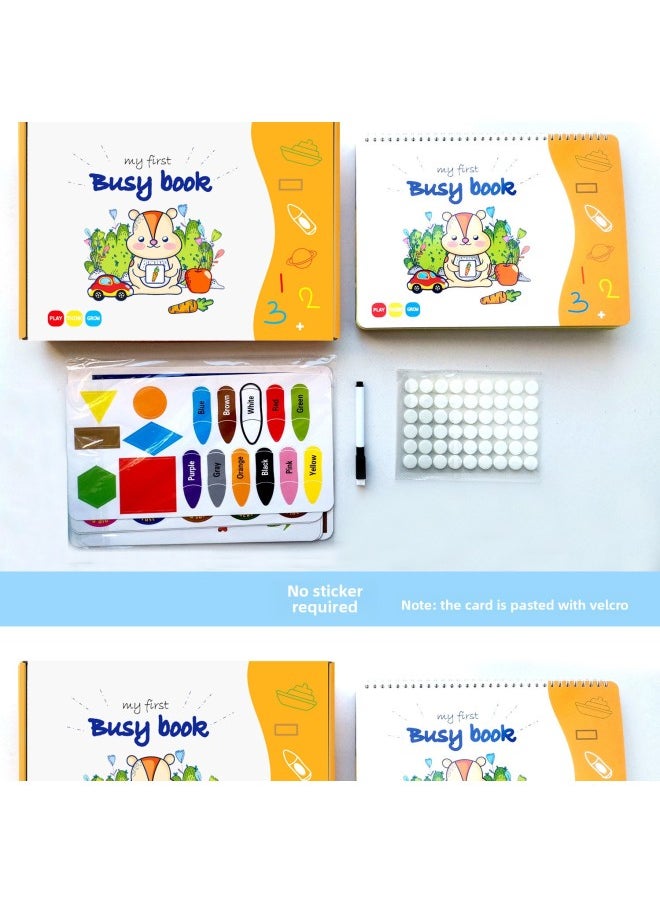 Generic - Busy Book Enlightenment Children's Flip Book Toy Three-dimensional Hook And Loop Quiet Book-Color:12 Quiet Books - Image 1