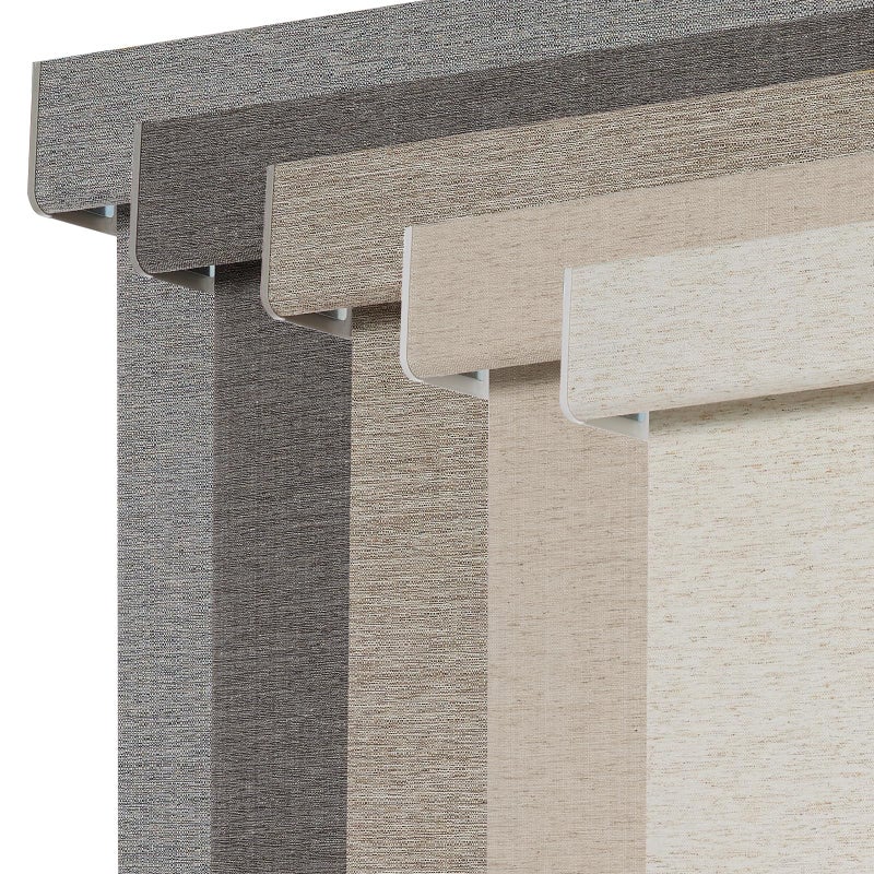 Persilux Blackout Roller Shades for Window Blinds,Cordless,Linen Fabric,Thermal Insulated Fabric UV Protection Shades for Home,Office,Bedroom,Door,Blackout-Cream,35" W X 72" H - Image 1