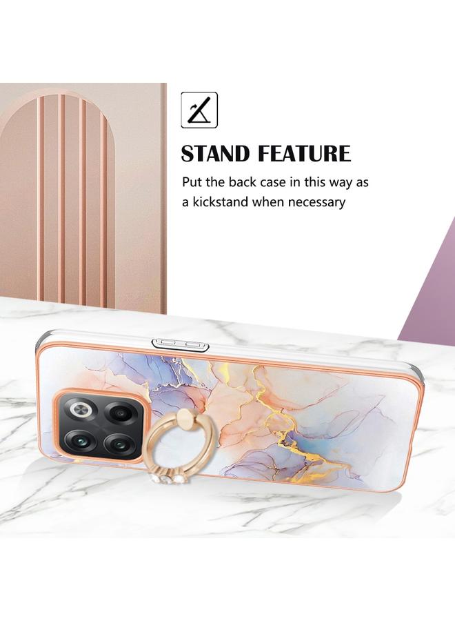 erorex Case For OnePlus 10T 5G / Ace Pro Electroplating IMD TPU Phone Case with Ring - Image 3