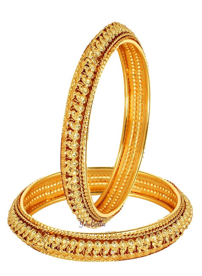 YouBella Gold Plated Bangles Jewellery for Girls and Women (2.8) - Image 1