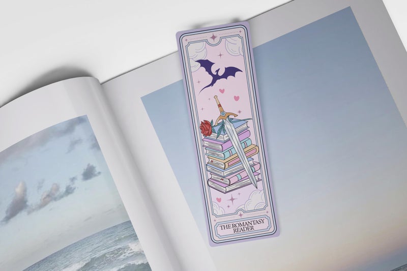 TwoDays Cute Tarot Bookmarks for Book Lovers - Dark Romance Fantasy Merch for Reading Women, Booktok Accessories Gifts for Bookish (Set of 10, 6'' X 2'') - Image 4